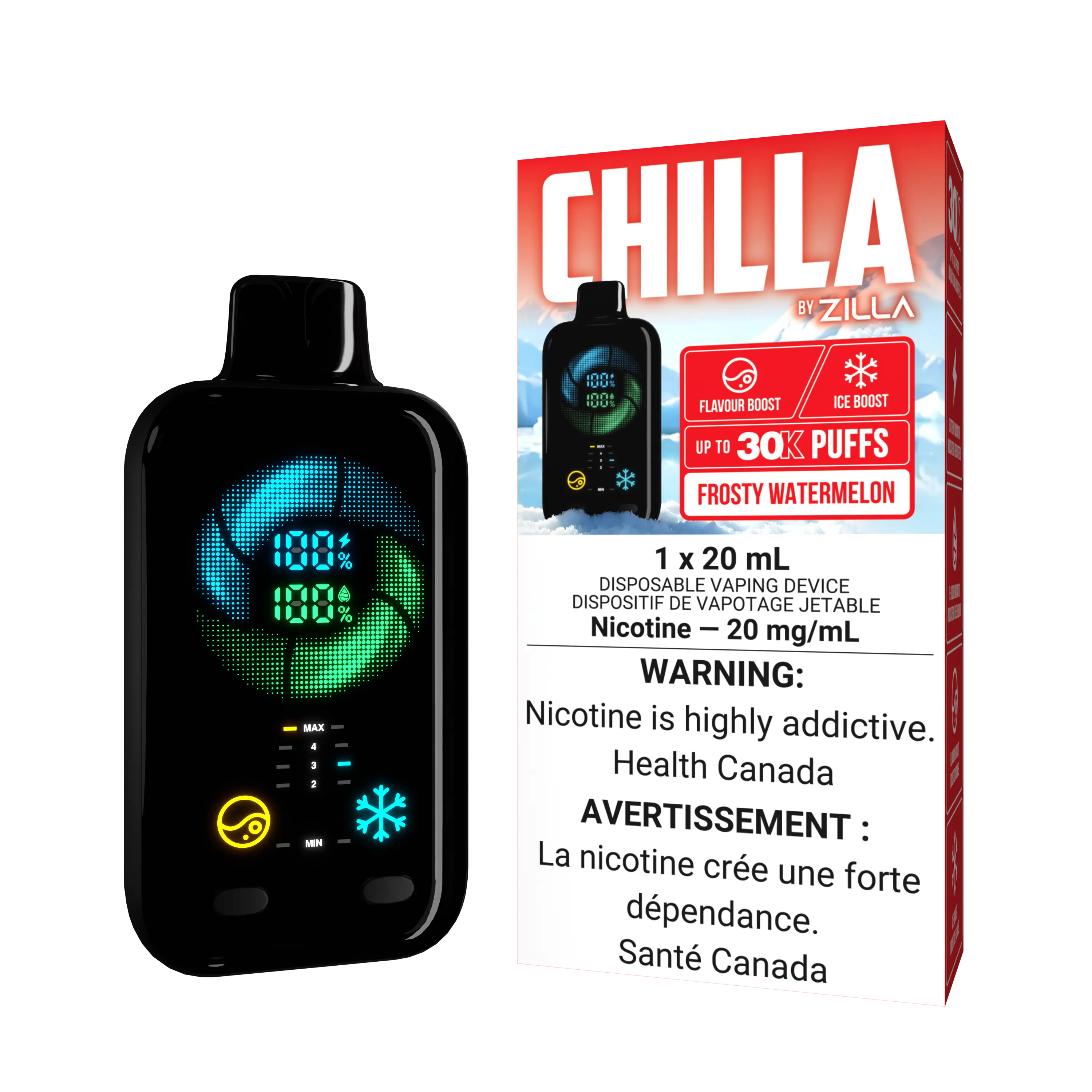 Chilla by Zilla -  Frosty Watermelon | Vape Cloud Canada
