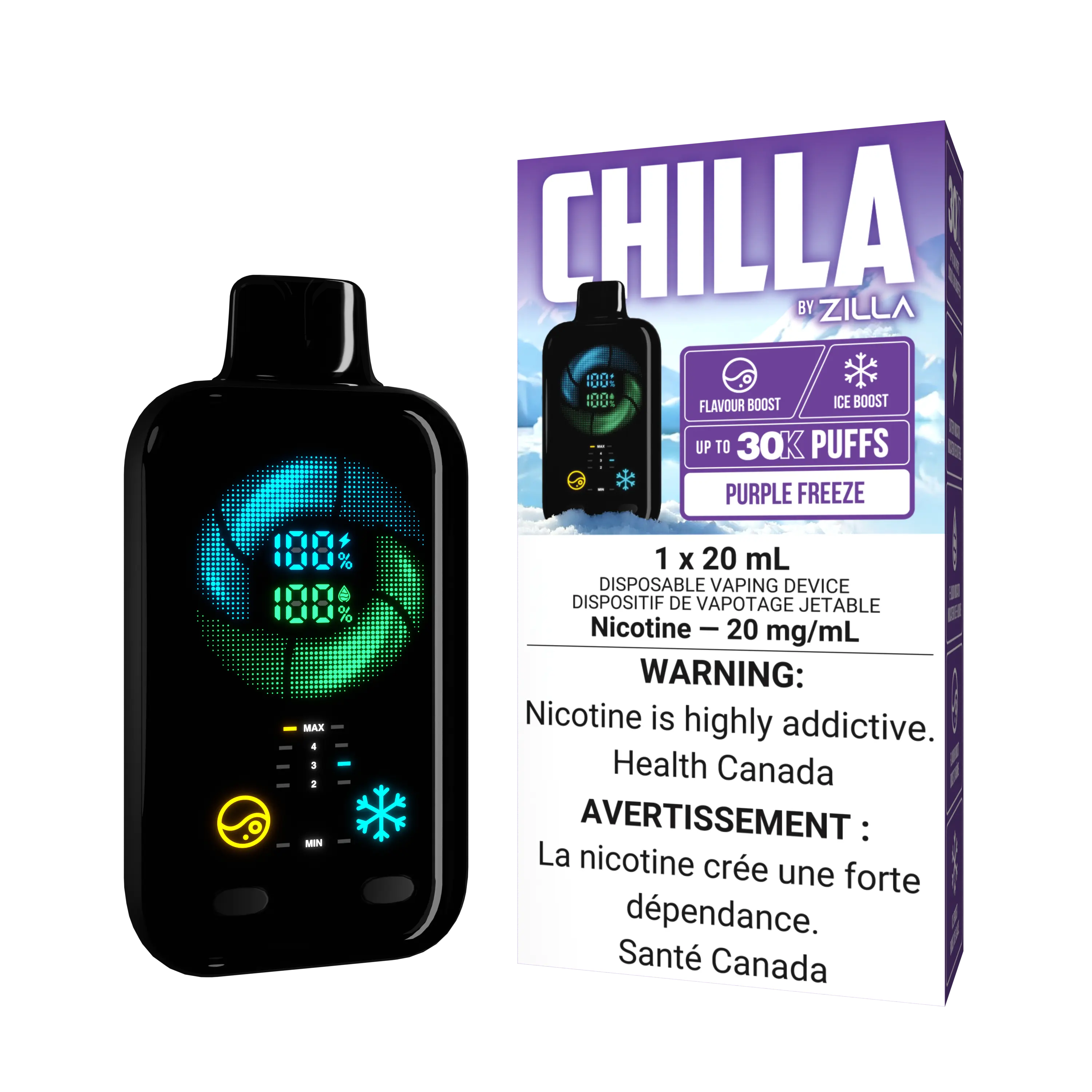 Chilla by Zilla -  Purple Freeze | Vape Cloud Canada