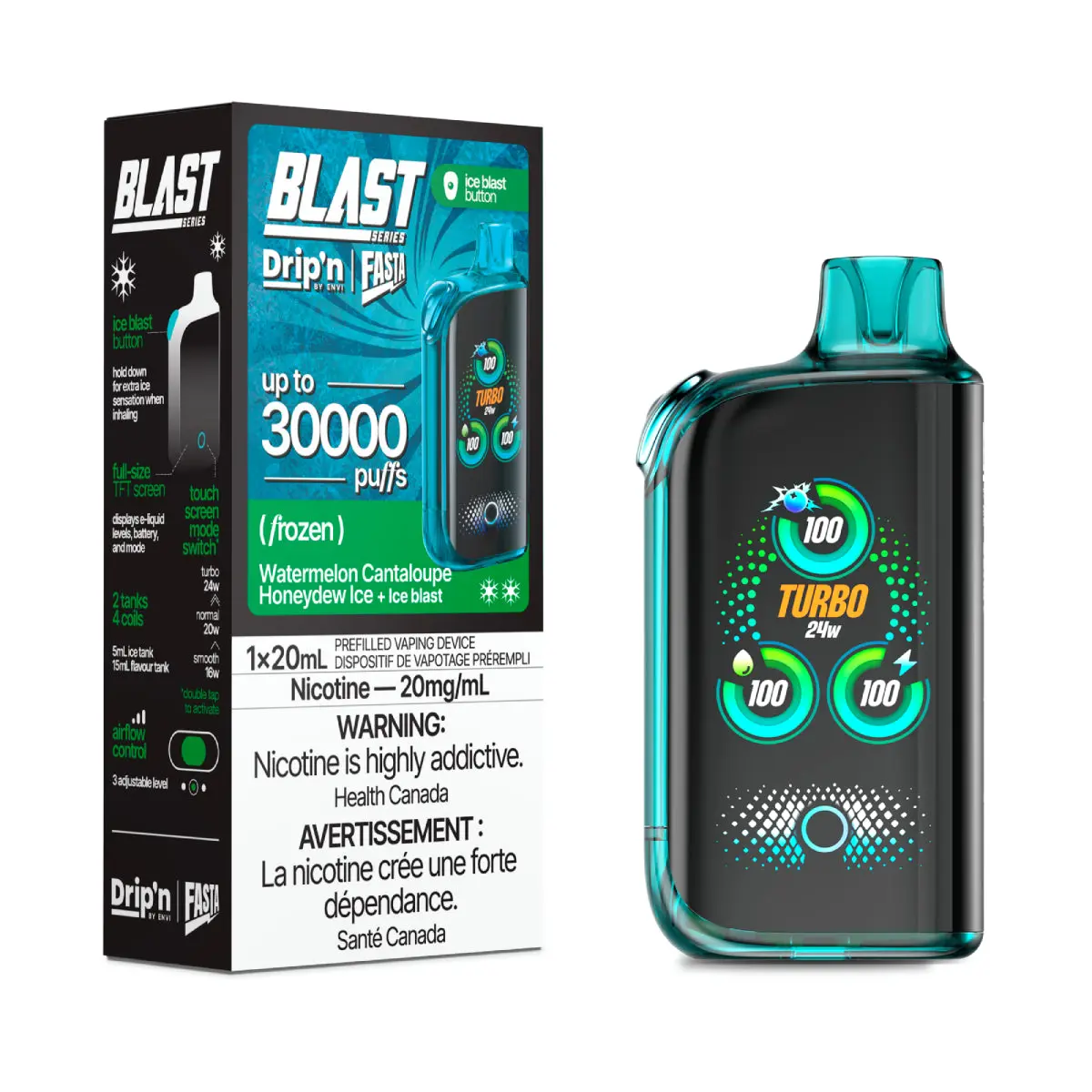 Drip'n by Envi Fasta Blast 30k | Vape Cloud Canada - Image 11