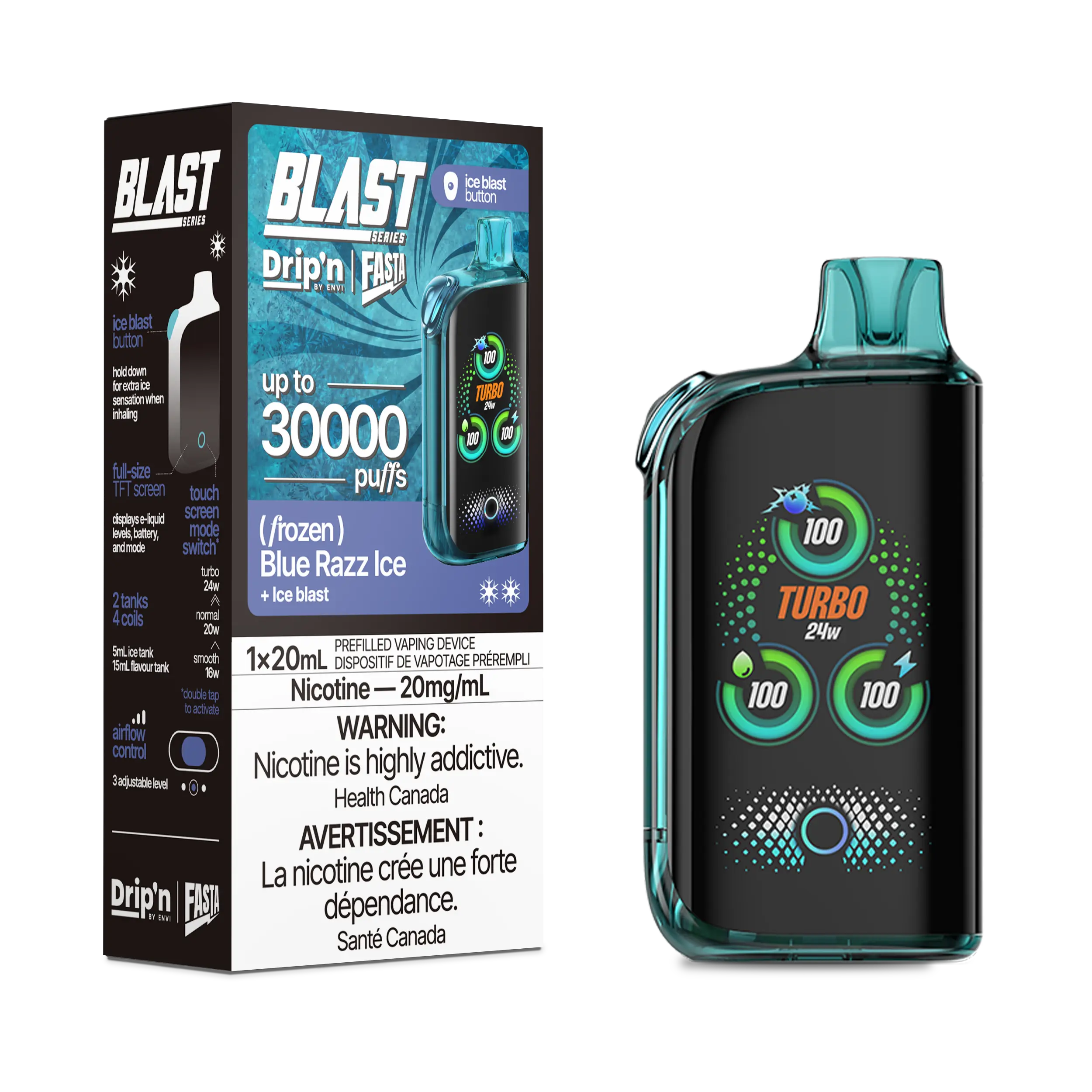 Drip'n by Envi Fasta Blast 30k | Vape Cloud Canada - Image 24