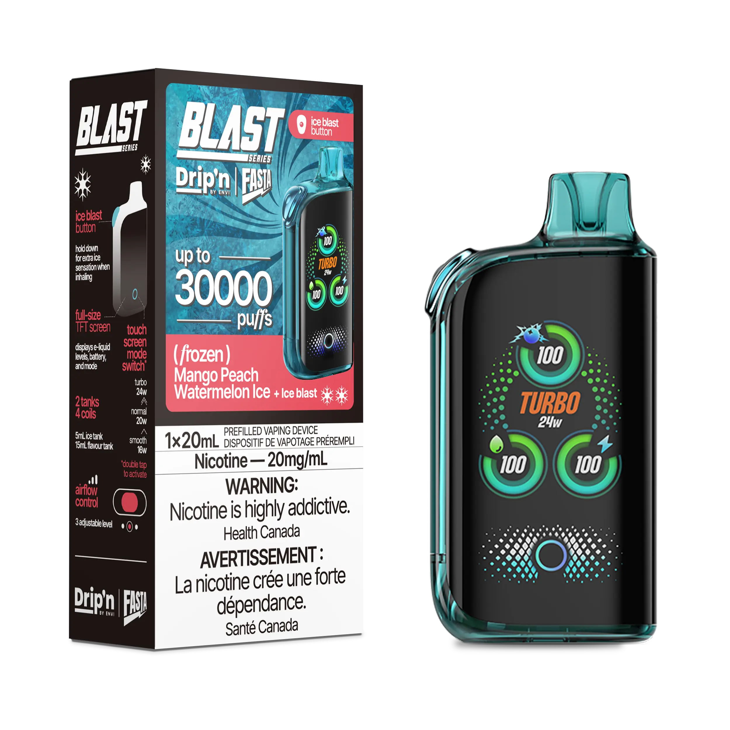 Drip'n by Envi Fasta Blast 30k | Vape Cloud Canada - Image 32
