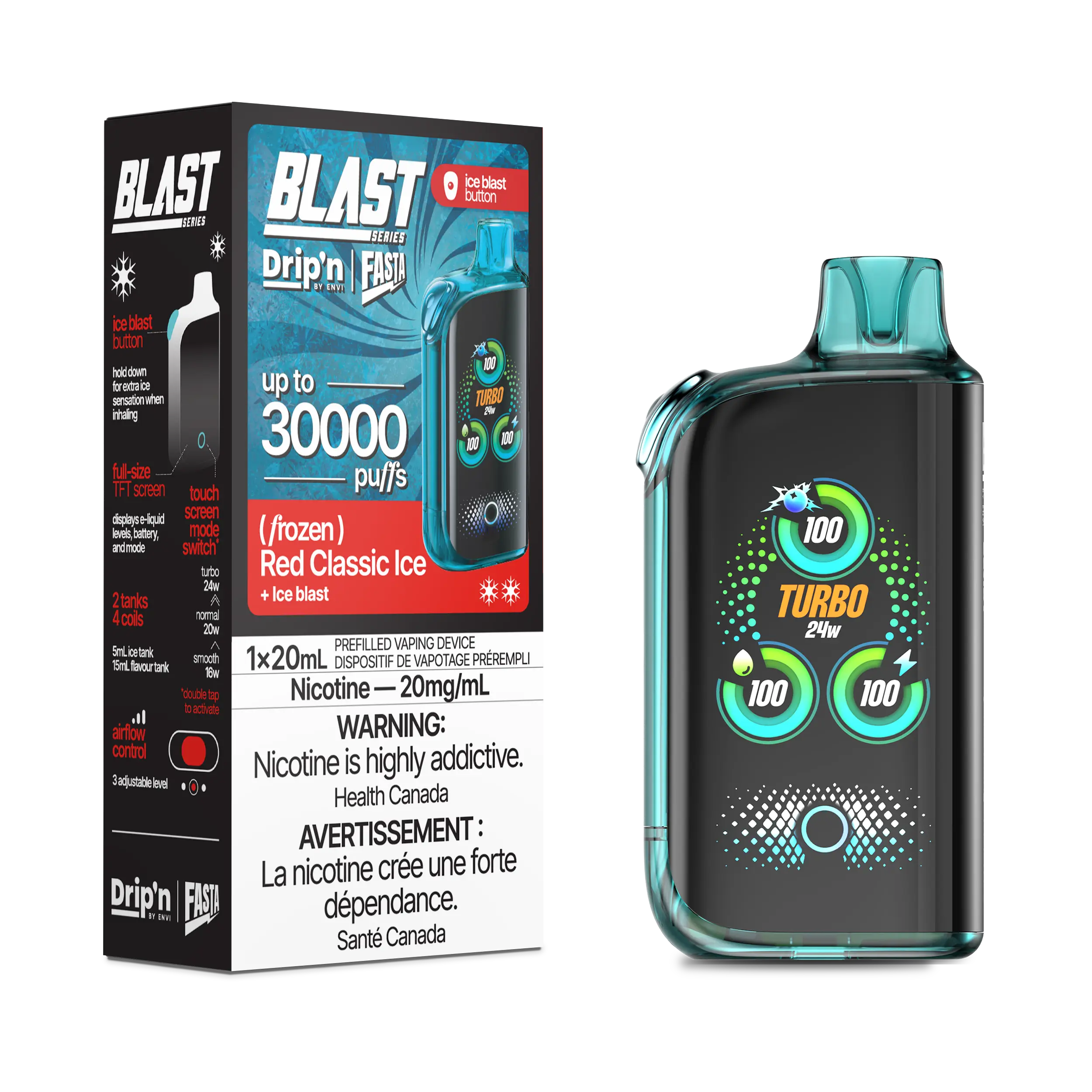 Drip'n by Envi Fasta Blast 30k | Vape Cloud Canada - Image 37