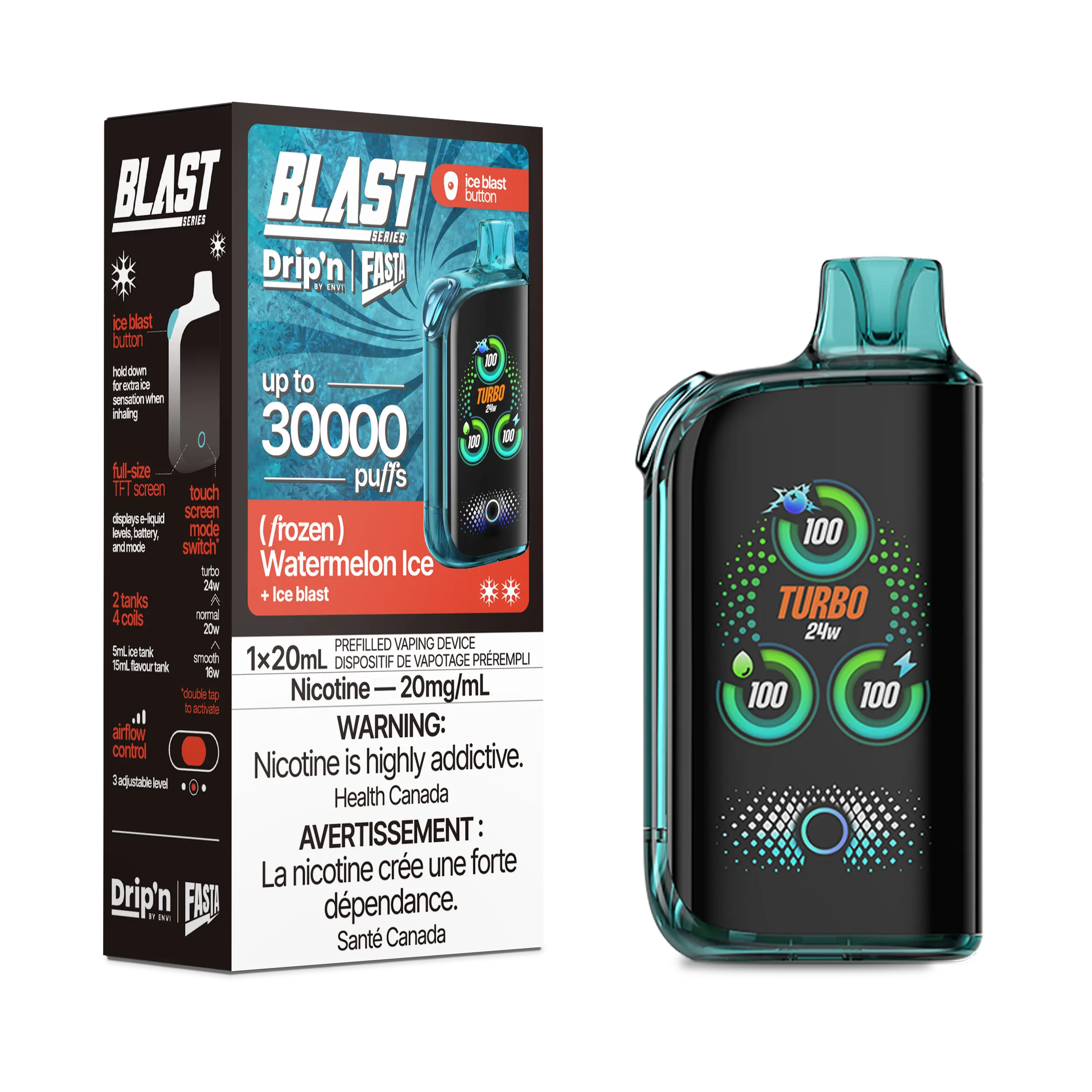 Drip'n by Envi Fasta Blast 30k | Vape Cloud Canada - Image 45