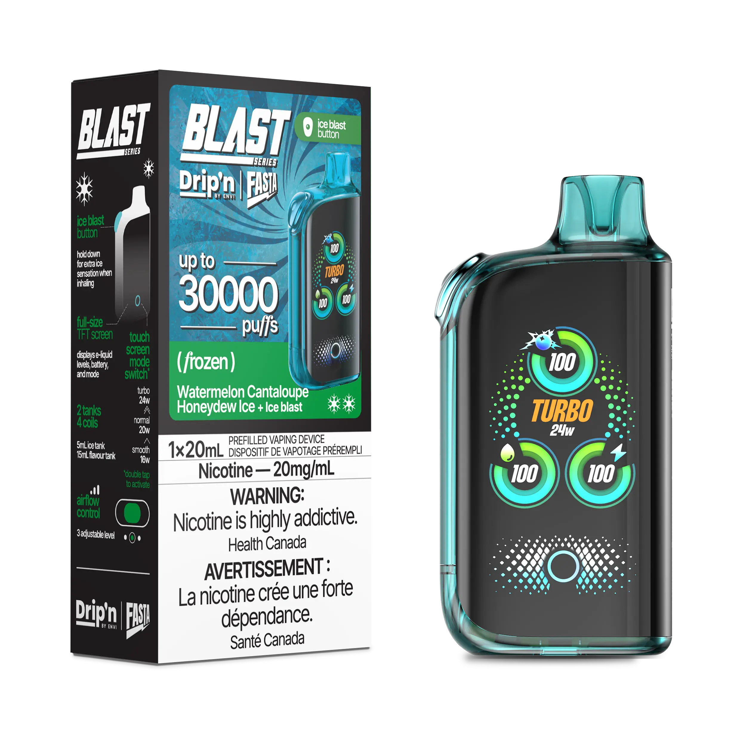 Drip'n by Envi Fasta Blast 30k | Vape Cloud Canada - Image 46
