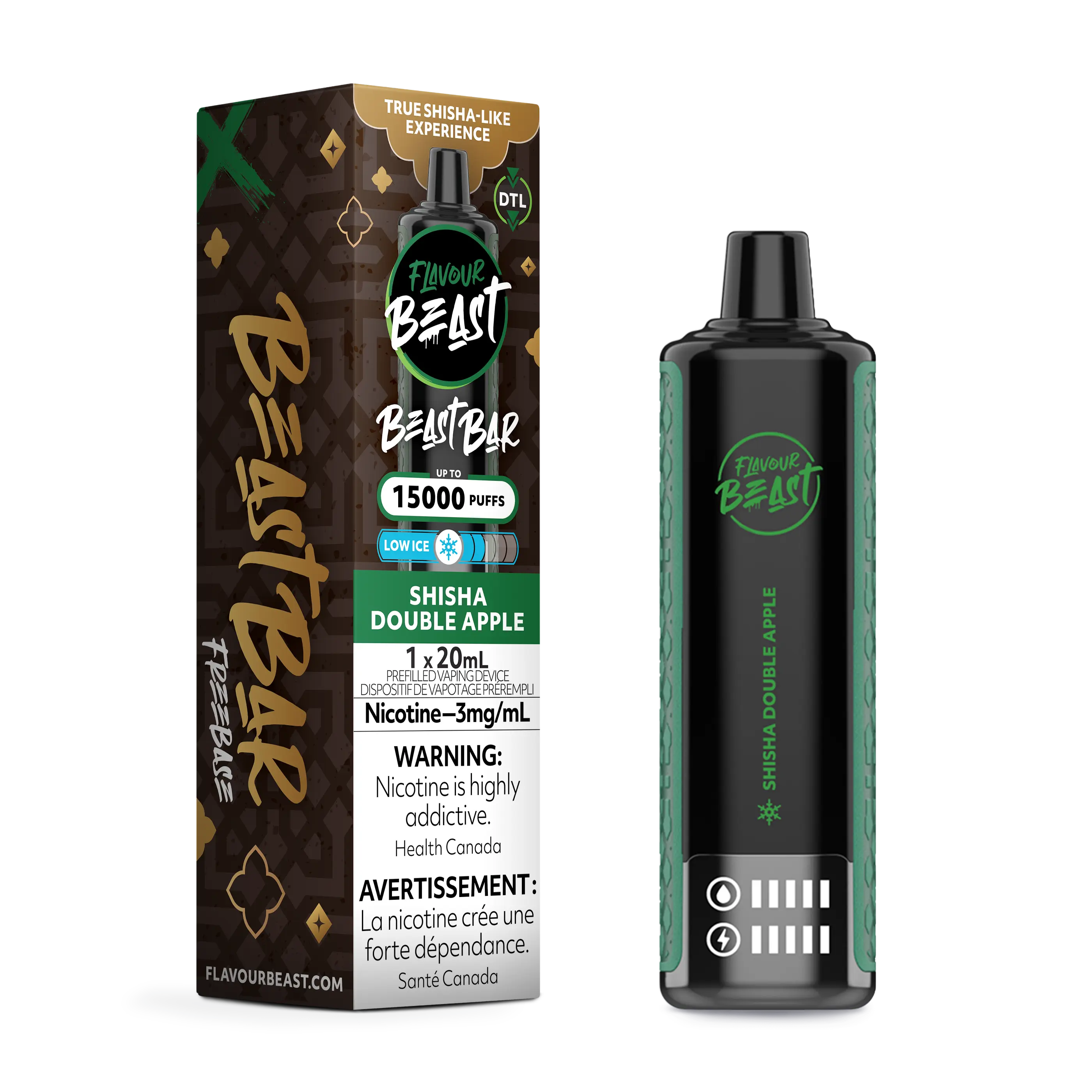 Flavour Beast - Beast Bar - Shisha Double Apple | Vape Cloud Canada