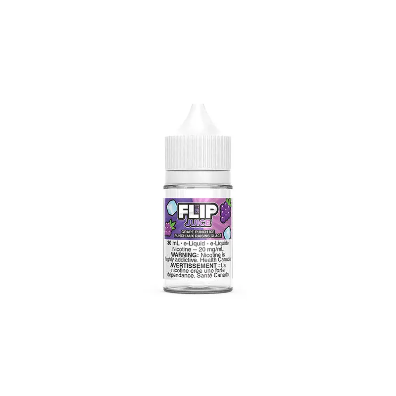 Flip Nic Salt - Grape Punch Ice (30mL) | Vape Cloud Canada