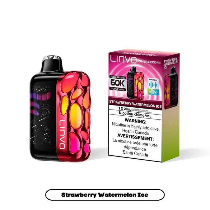 Linvo Rave 60K Pro Disposable | Vape Cloud Canada