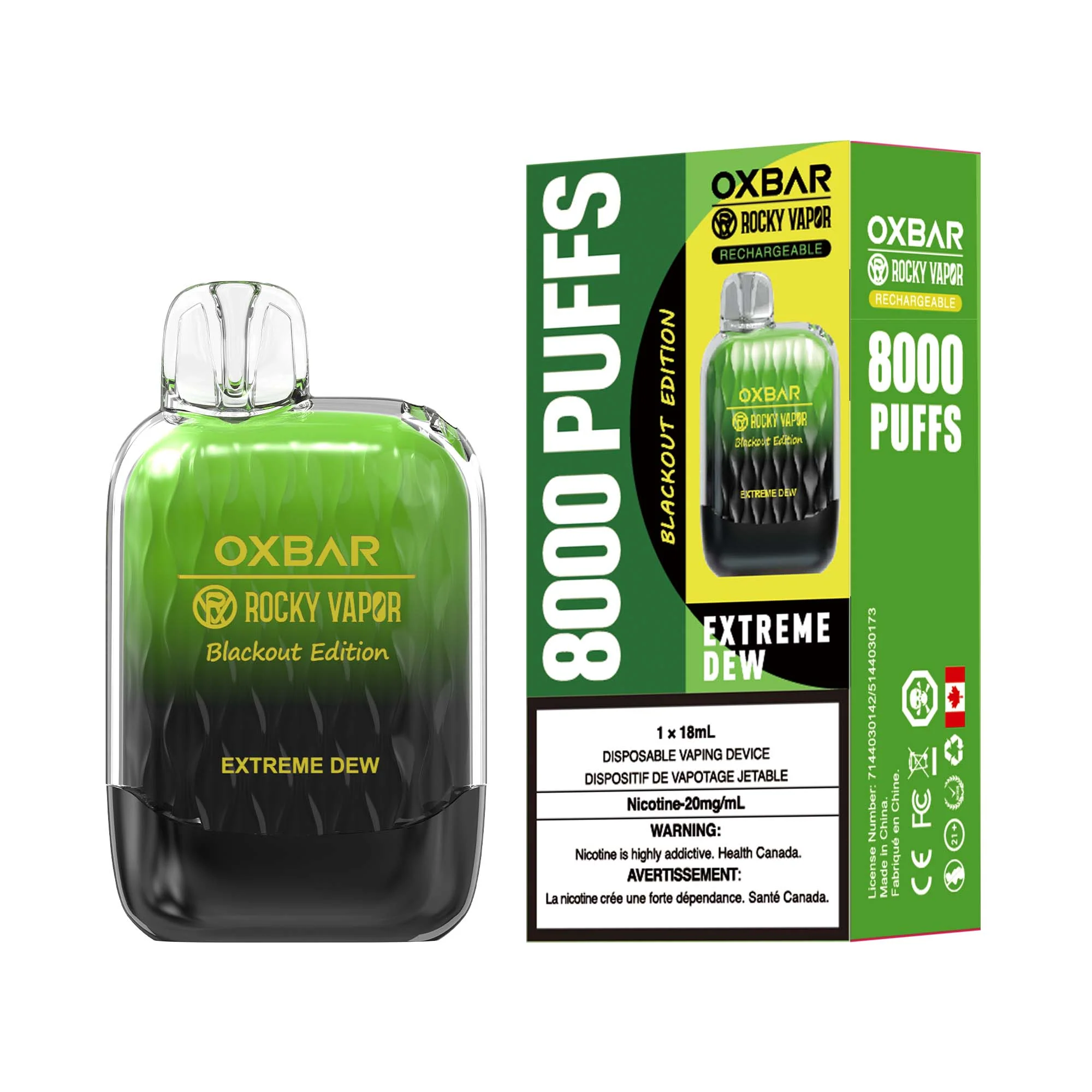 OxBar G8000 | Vape Cloud Canada - Image 5