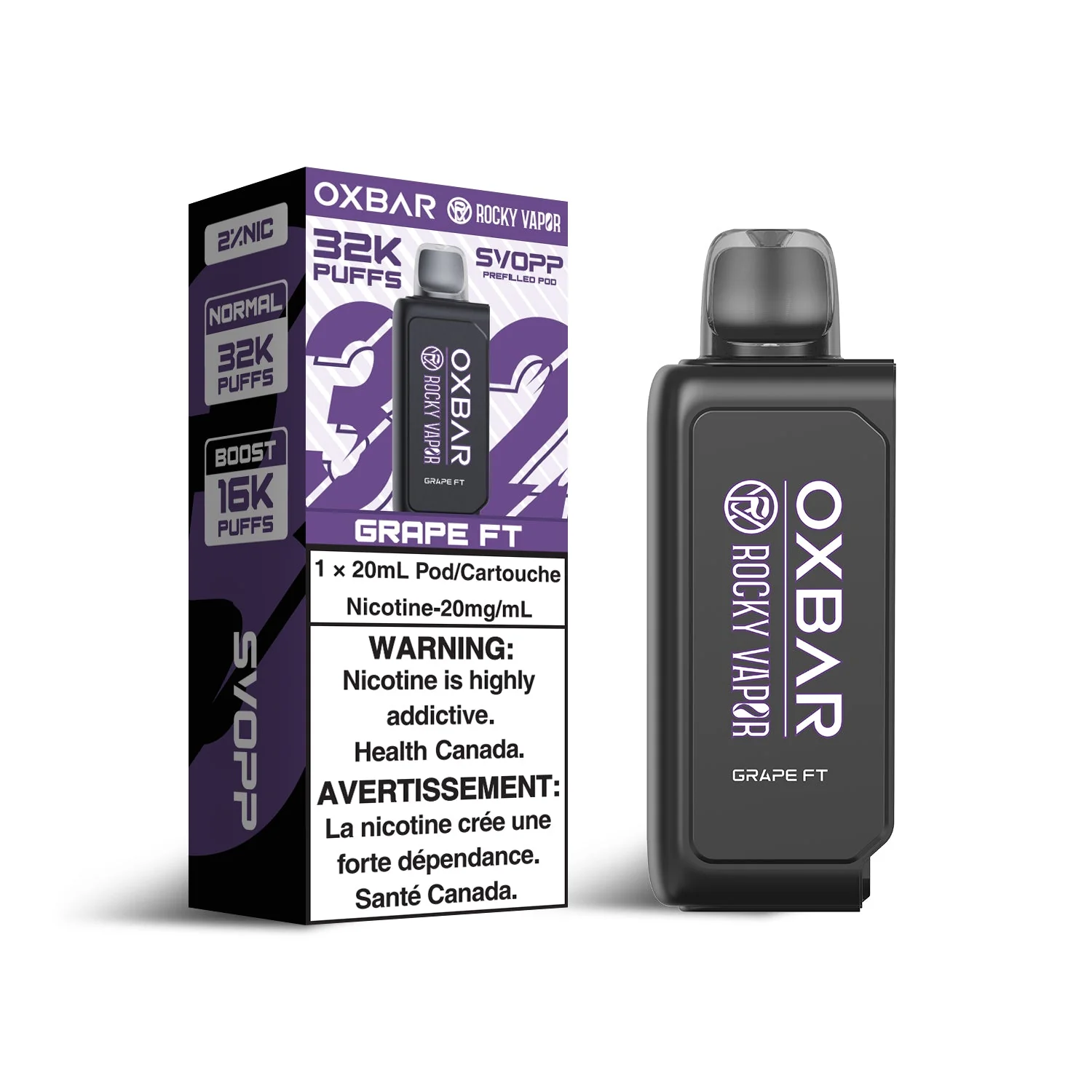 OxBar X Rocky Vapor - Svopp 32k | Vape Cloud Canada - Image 12